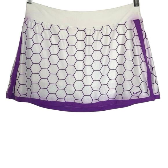 NWT Nike Dri-FIT Advantage Women's Printed Tennis Skort Skirt Size L - Picture 1 of 8